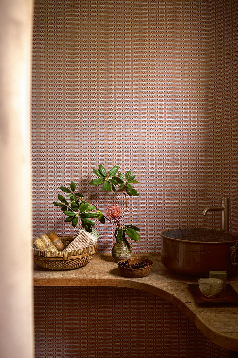 Fuji Wallpaper by Pierre Frey shown in a room setting (view 2)