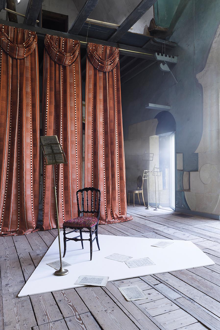 Funambule Fabric by Pierre Frey shown in a room setting (view 2)