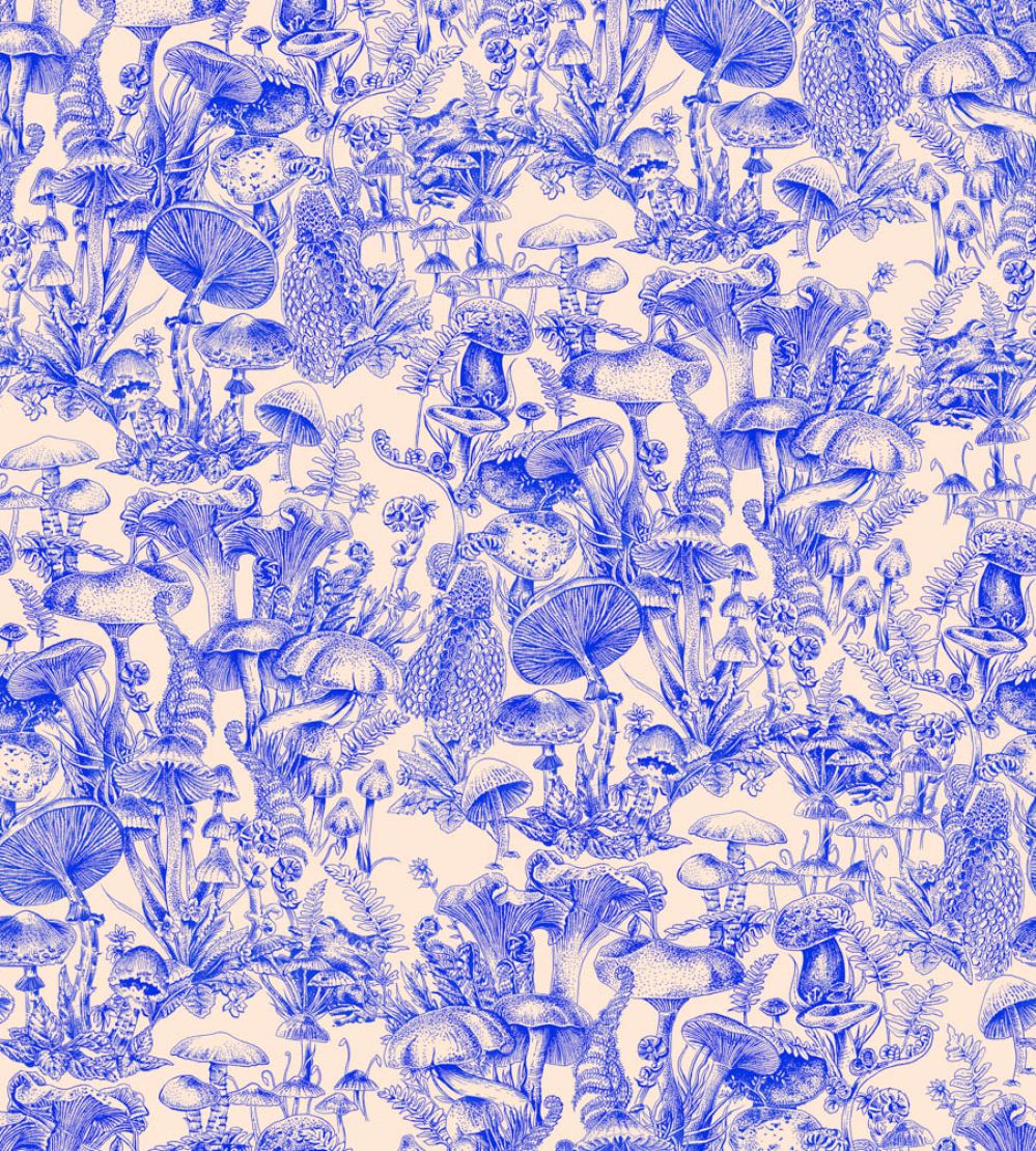 Fungi Forest Wallpaper by Cole & Son Navy