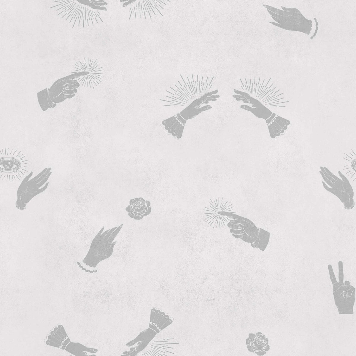 Future wallpaper by Coordonné in Grey, flat pattern view