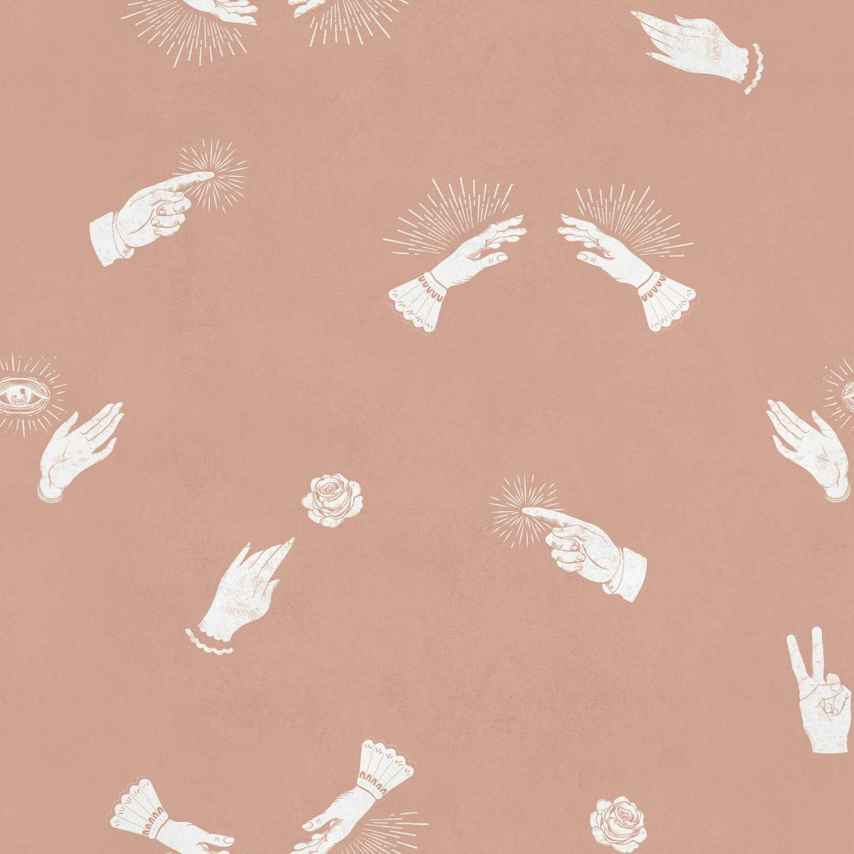 Future wallpaper by Coordonné in Nude, flat pattern view