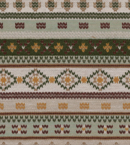 Gaisstein Fabric by MINDTHEGAP Dark Green/Light Green/Burgundy