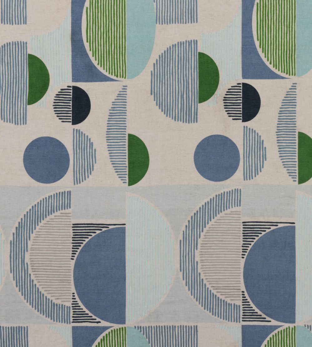 Galaxie Fabric by Christopher Farr Cloth Green