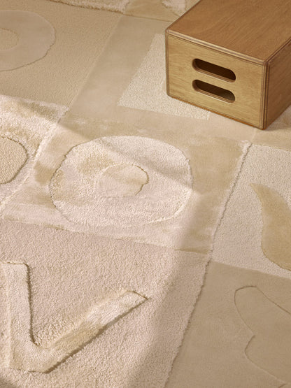 Game of Love Offwhite Rug by Pierre Frey shown in a room setting (view 1)