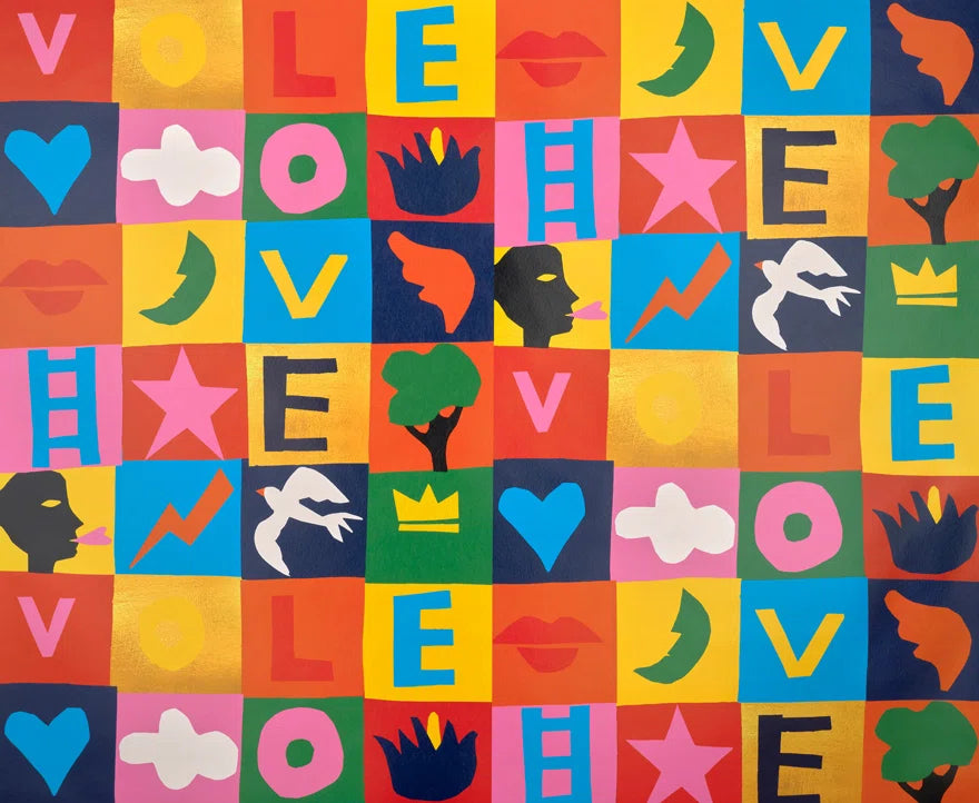 Game of Love Wallpaper by Pierre Frey in Multicolore (FP204001)
