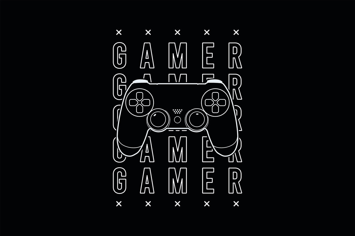 Gamer Black mural by Rebel Walls