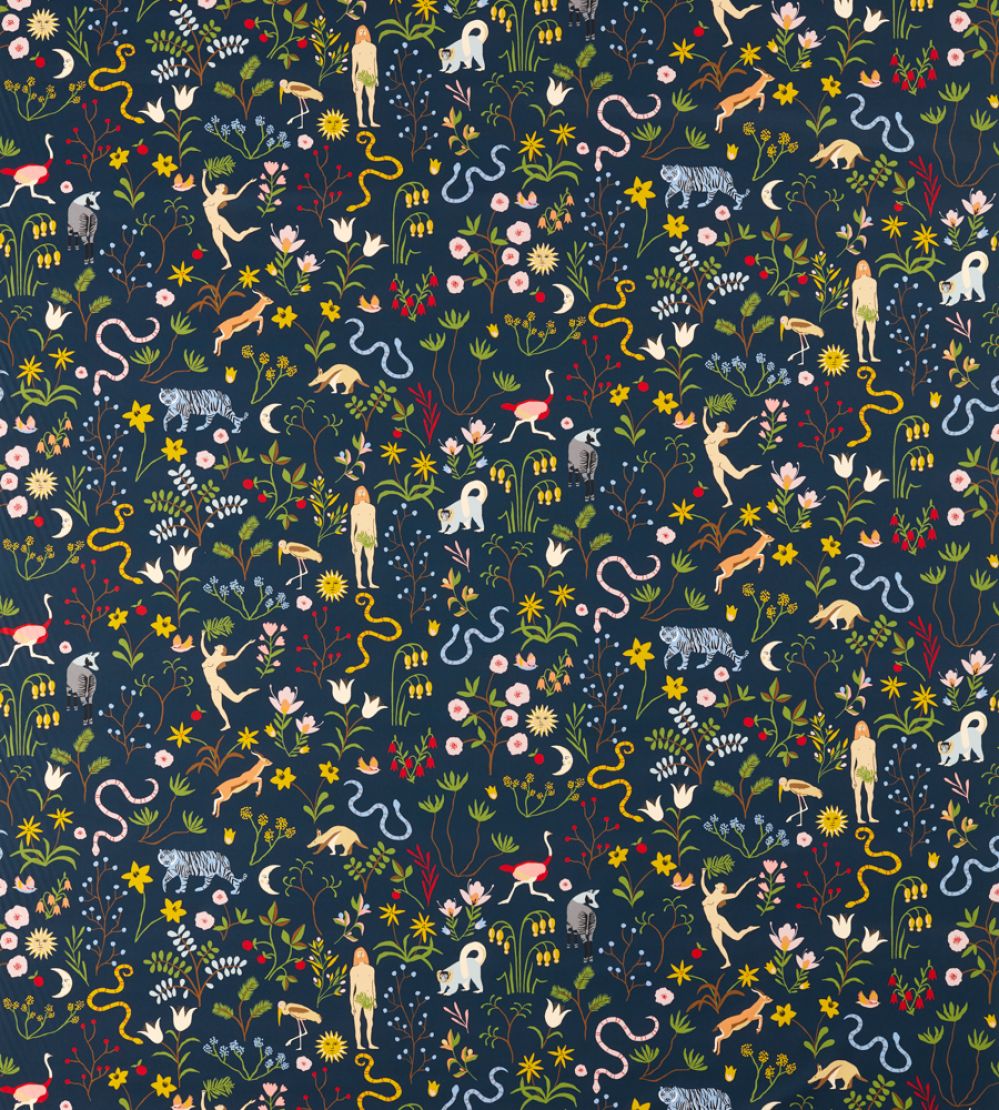 Garden of Eden Fabric by Scion Midnight