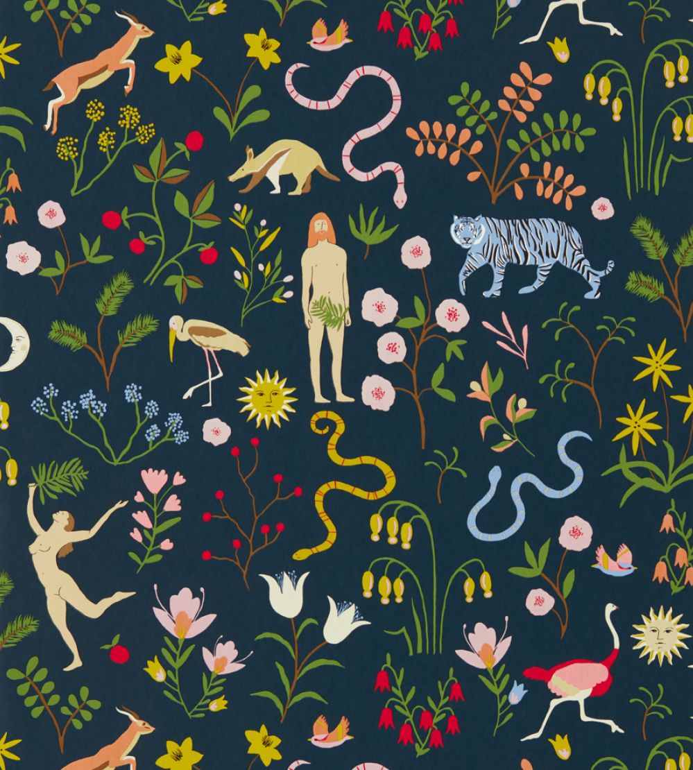 Garden Of Eden Wallpaper by Scion Midnight