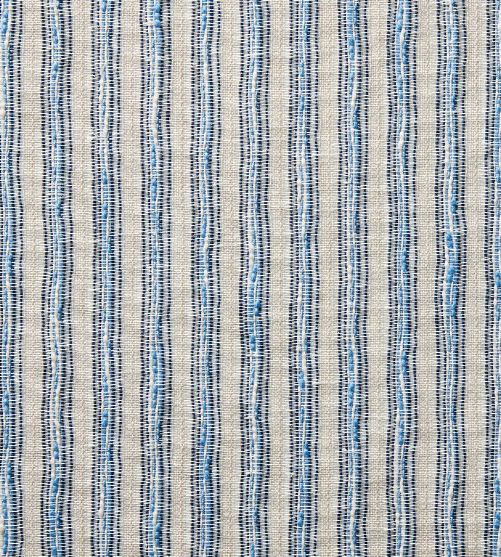 Garden Stripe Fabric by Travers Blue
