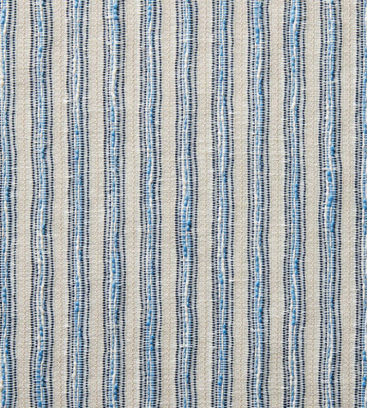 Garden Stripe Fabric by Travers Blue