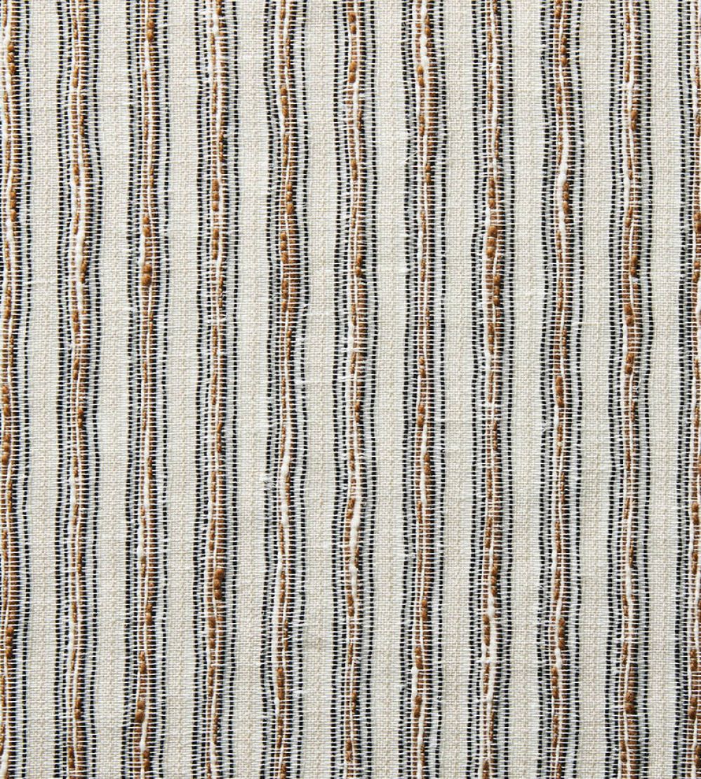Garden Stripe Fabric by Travers Black