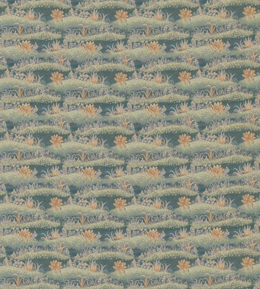 Garden Tapestry Fabric by GP & J Baker Teal