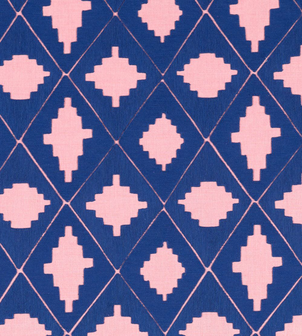 Garden Terrace Fabric by Harlequin Lapis/Rose