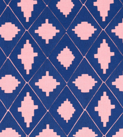 Garden Terrace Fabric by Harlequin Lapis/Rose