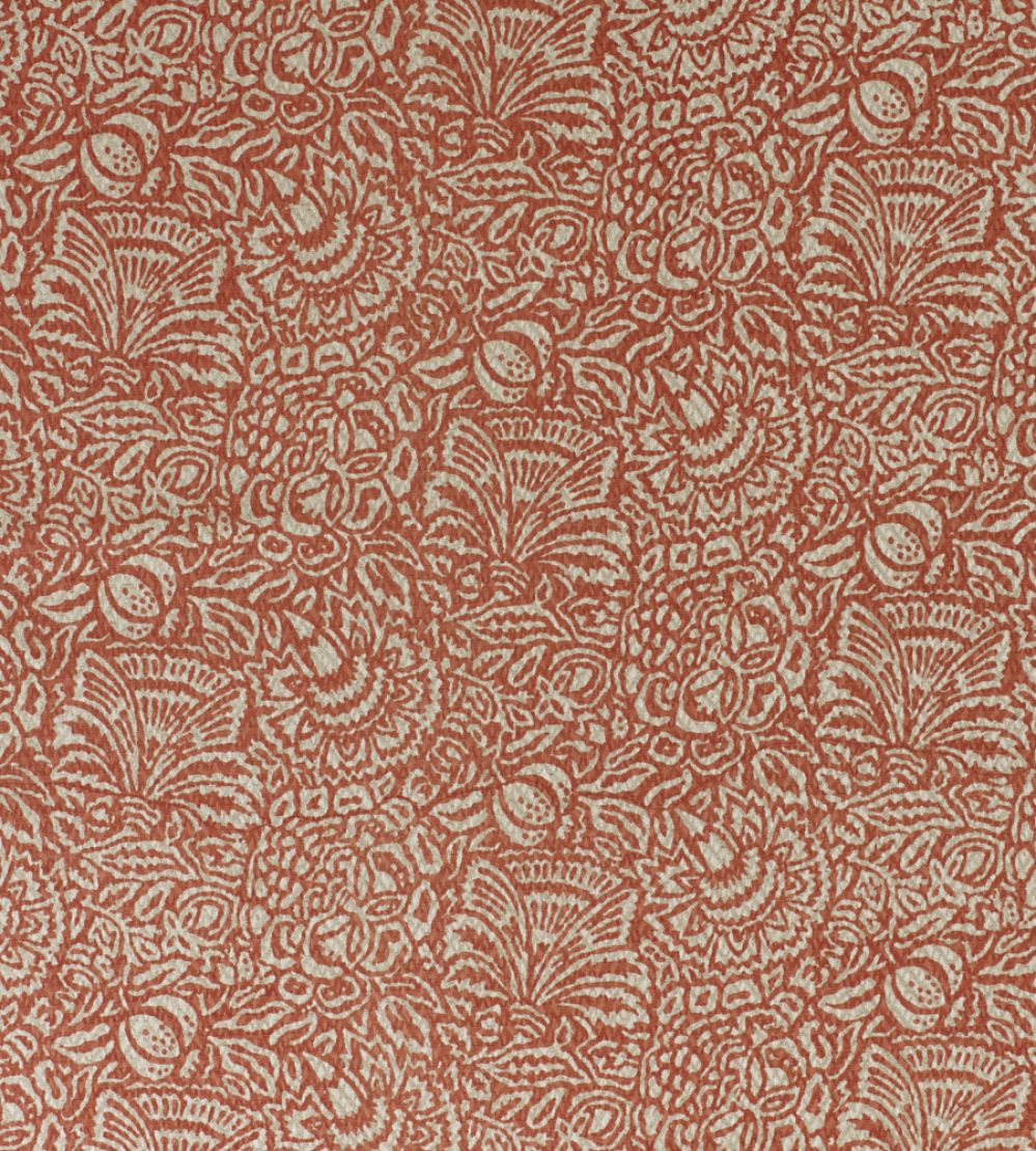 Gardyne Fabric by James Hare Terracotta