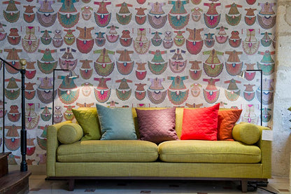 Gaya Wallpaper by Pierre Frey shown in a room setting