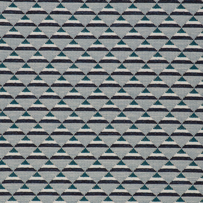 Piramides Fabric by Gaston y Daniela in Azul