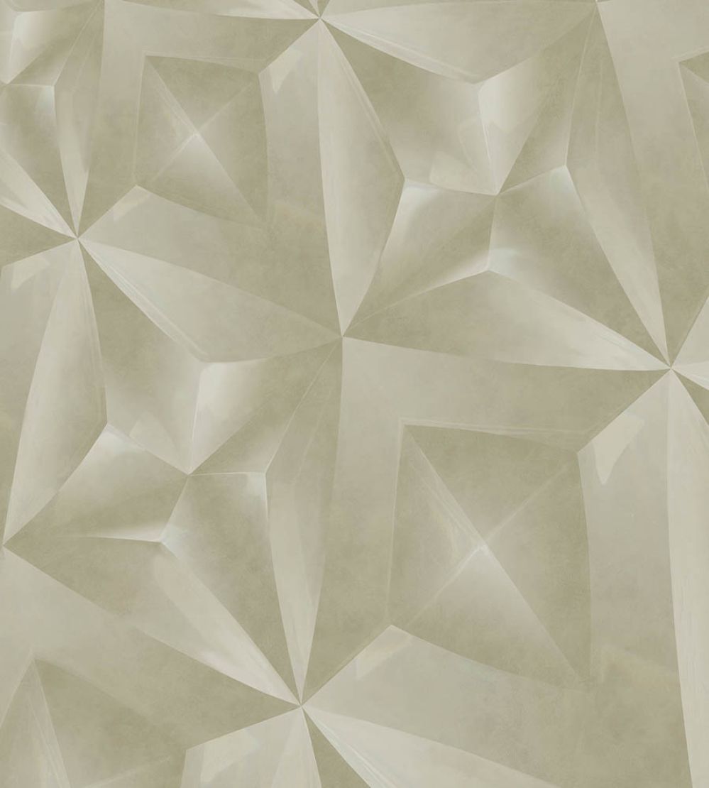 Geo Diamond Mural by Eijffinger Green