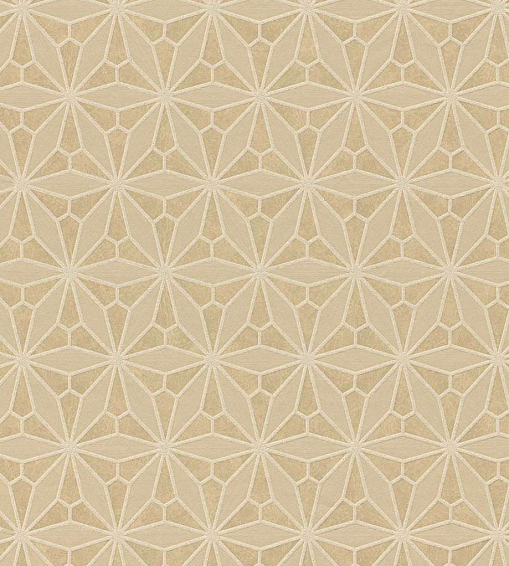 Geo Floral Wallpaper by Eijffinger Beige/Sand
