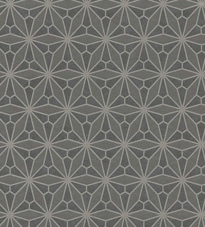 Geo Floral Wallpaper by Eijffinger Grey/Silver