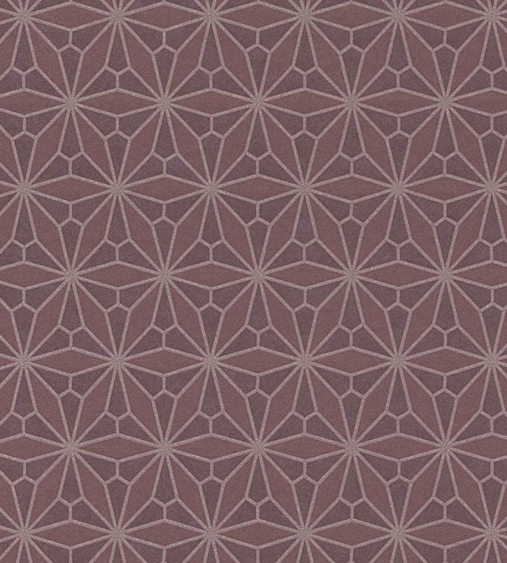 Geo Floral Wallpaper by Eijffinger Red