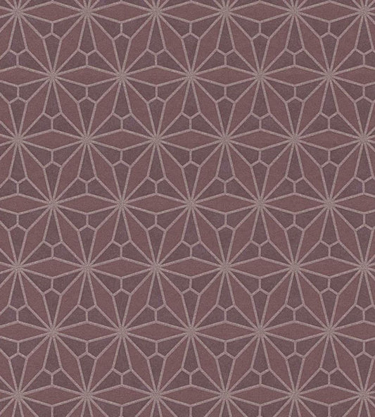 Geo Floral Wallpaper by Eijffinger Red