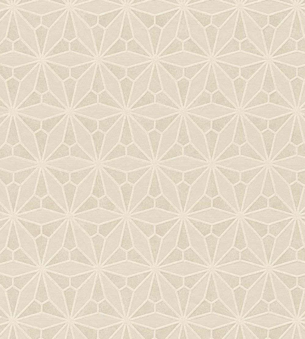 Geo Floral Wallpaper by Eijffinger White/Cream