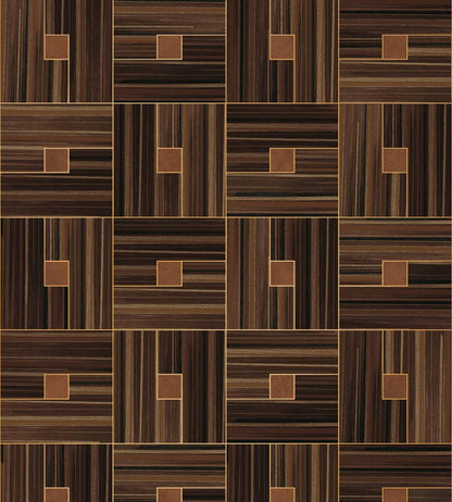 Geo Square Mural by Eijffinger Brown/Taupe