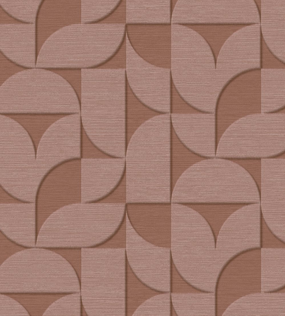 Geometric Arches Wallpaper by Eijffinger Terracotta