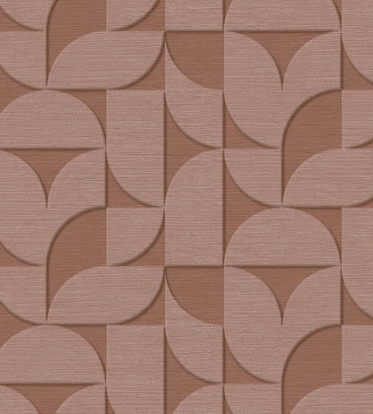 Geometric Arches Wallpaper by Eijffinger Terracotta