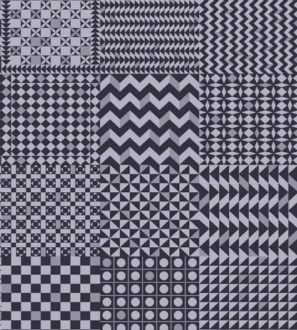 Geometrico Wallpaper by Cole & Son Magenta & Ink