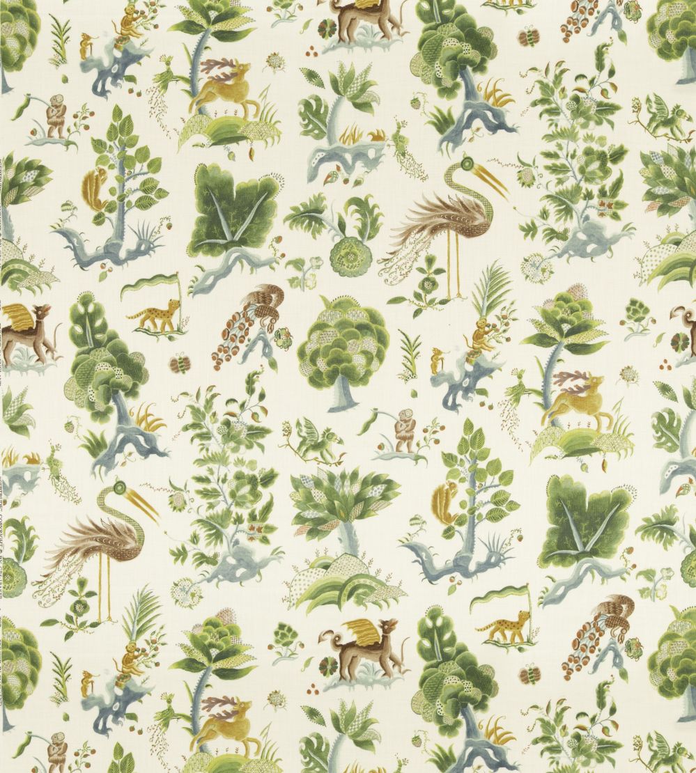 Gertrude Fabric by GP & J Baker Emerald/Blue