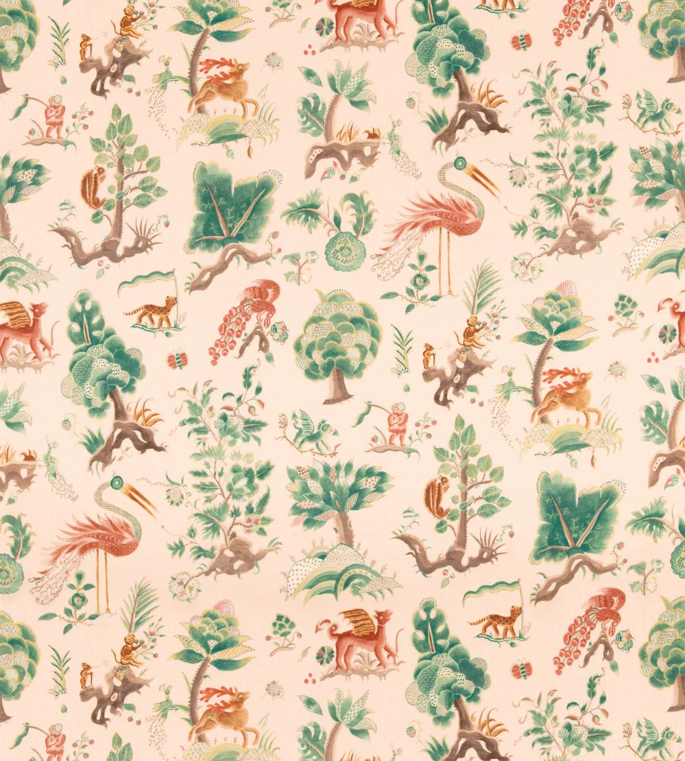 Gertrude Fabric by GP & J Baker Plaster/Sage