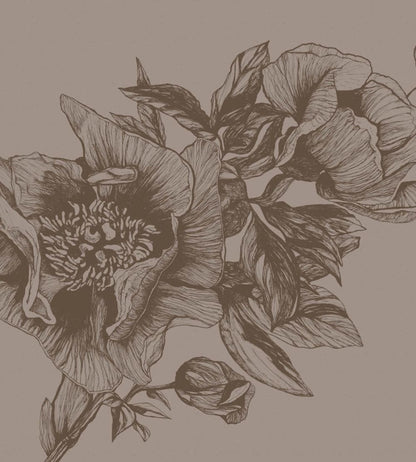 Giant Peonies Mural by Coordonne Cacao