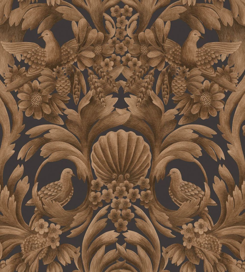Gibbons Carving Wallpaper by Cole & Son Bronze