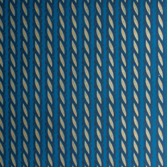 Gilded Rope Wallpaper by Flora Soames in Teal