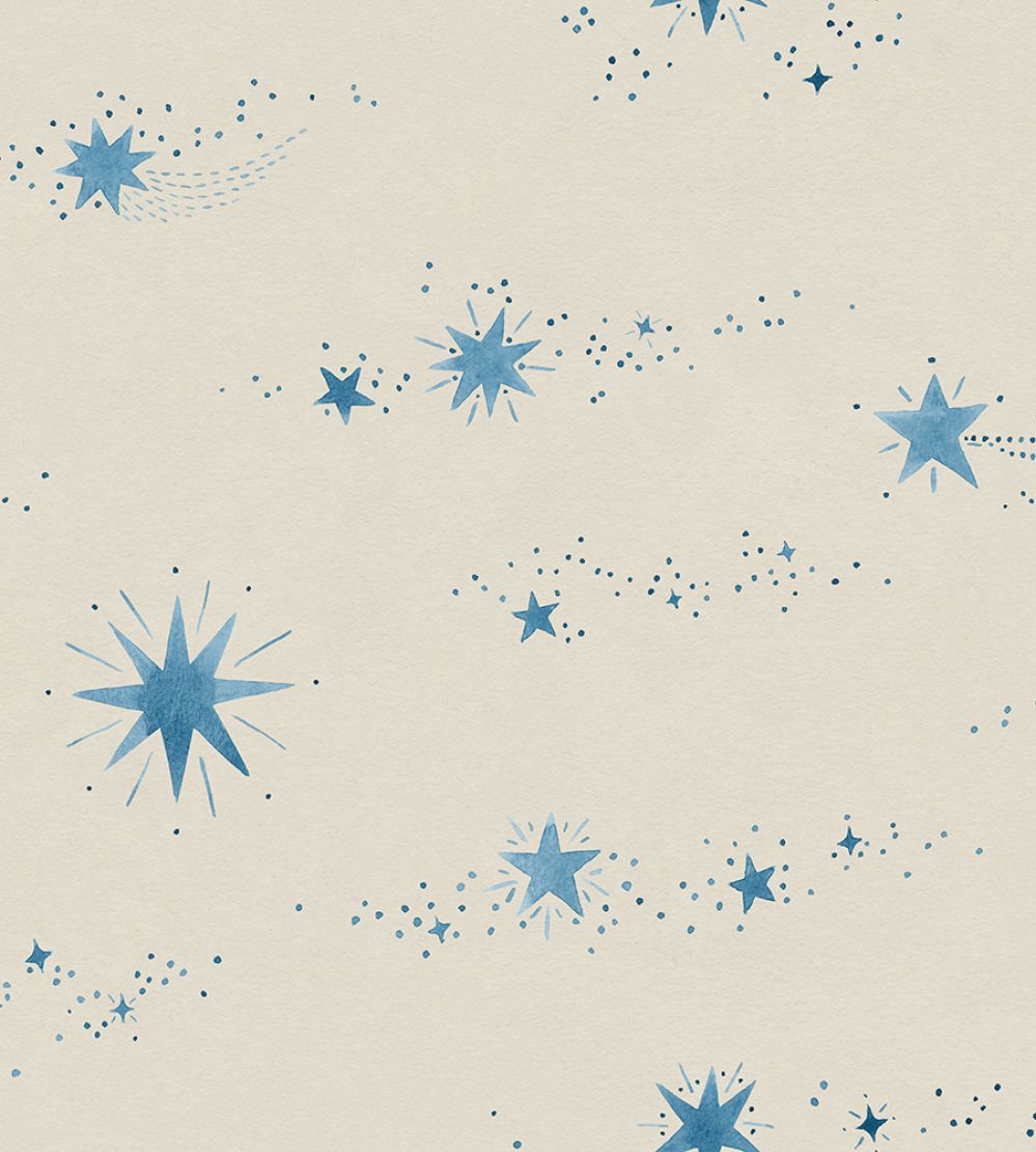 Gillis Wallpaper by Sandberg Blue