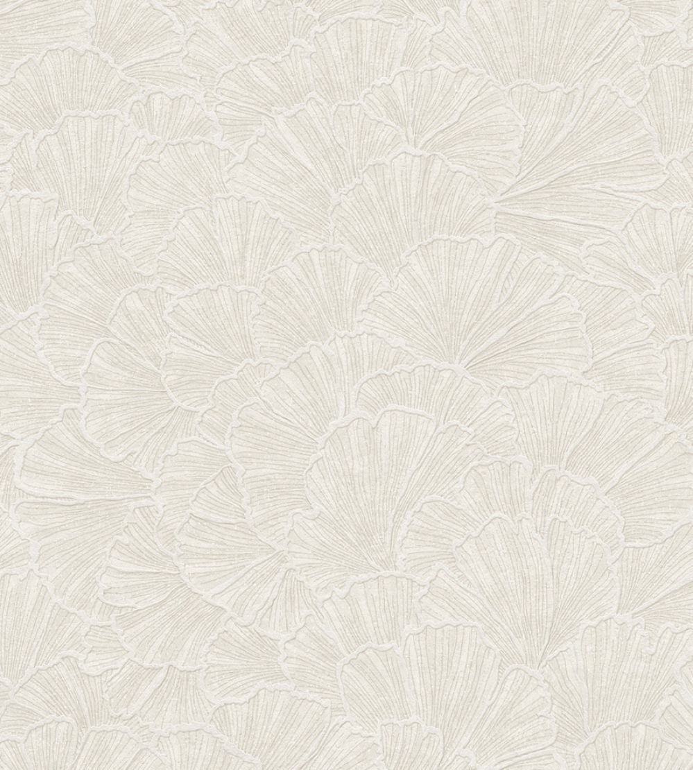Ginkgo Wallpaper by Eijffinger White/Cream