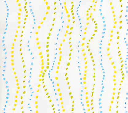 Ginza Inca Aqua Jungle fabric by China Seas