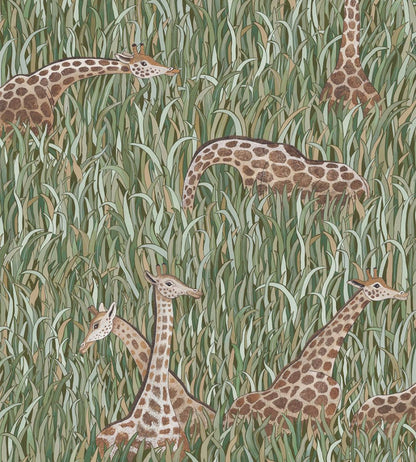 Giraffes Wallpaper by Josephine Munsey Green