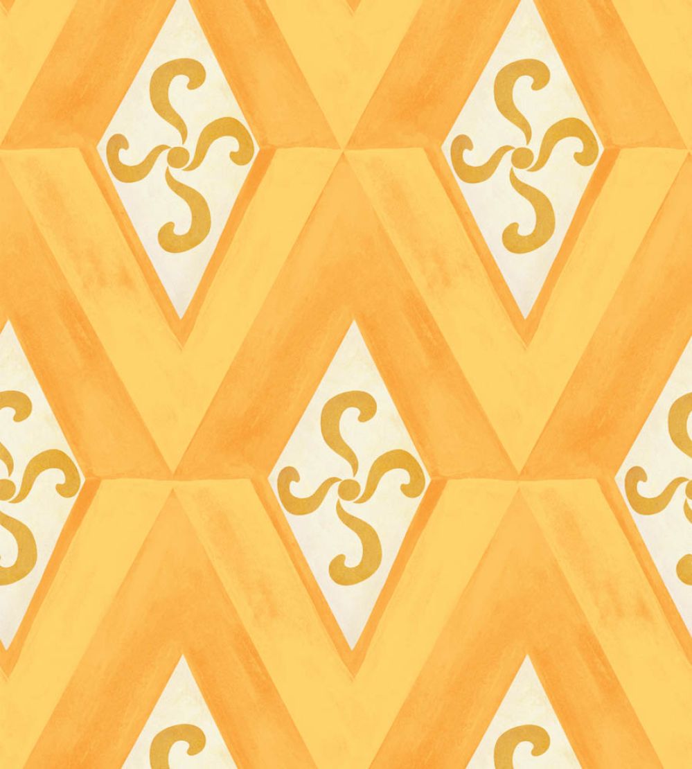 Girandola Wallpaper by MINDTHEGAP Limone