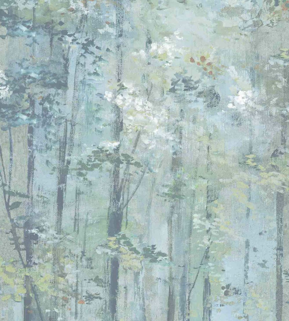 Glade Wallpaper by 1838 Wallcoverings Seafoam