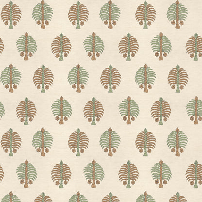 Gobi Grasscloth Garden Green wallpaper by Penny Morrison