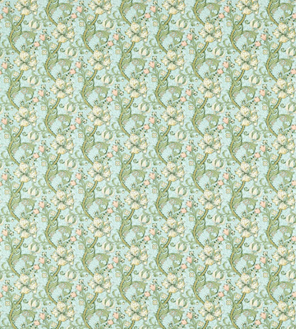 Golden Lily Fabric by Clarke & Clarke Apple/Blush