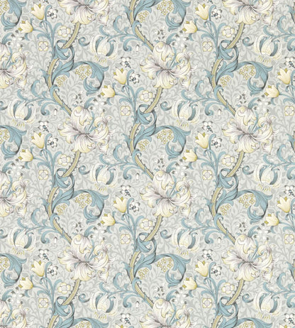Golden Lily Wallpaper by Clarke & Clarke Slate/Dove