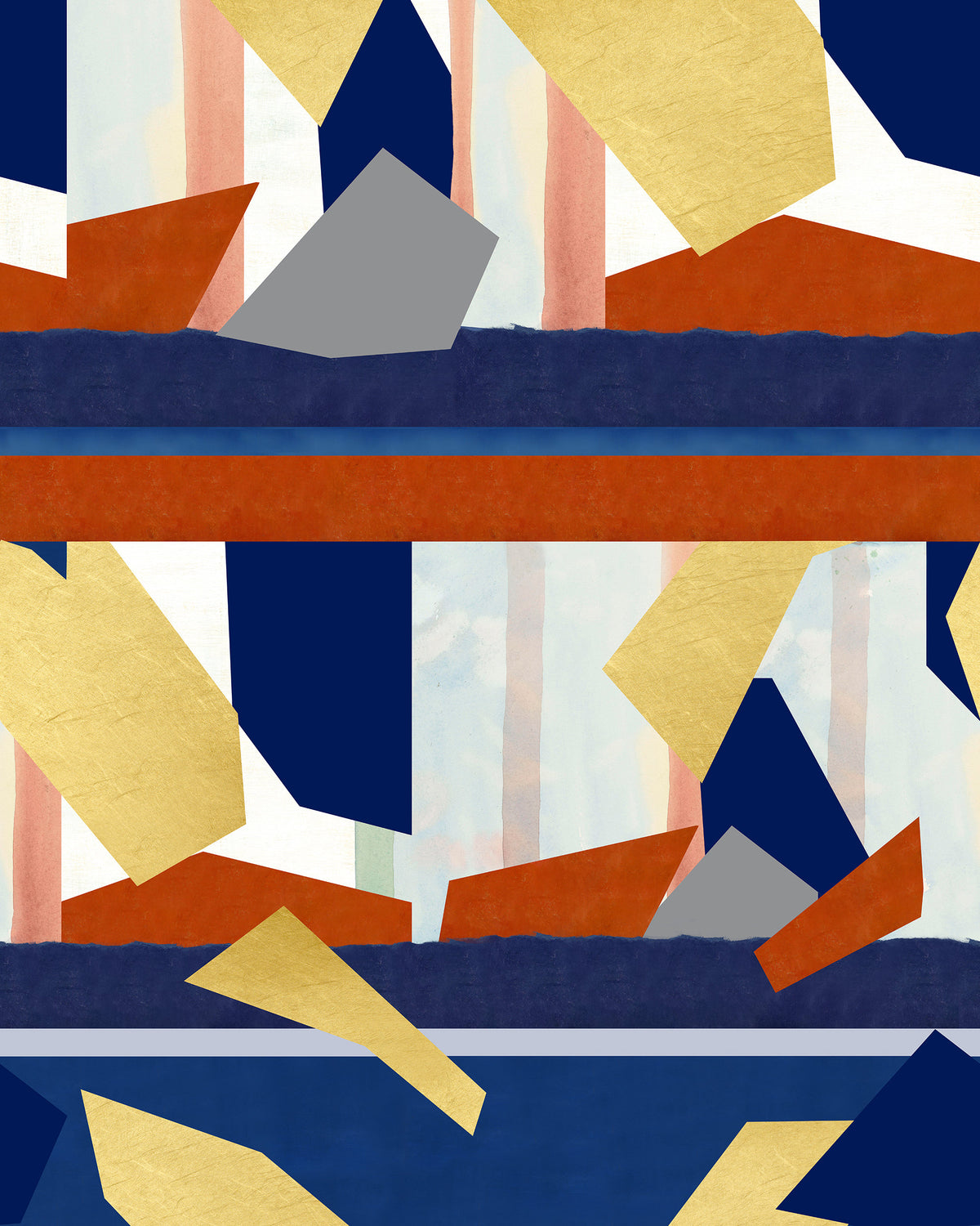 Golden Rush Gold, Blue wallpaper by MINDTHEGAP