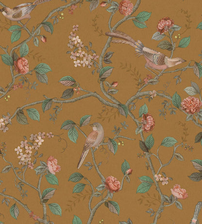 Good Nightingale Wallpaper by Eijffinger Ocher