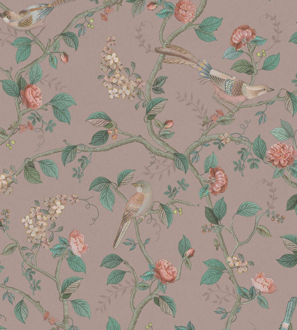 Good Nightingale Wallpaper by Eijffinger Pink Mauve