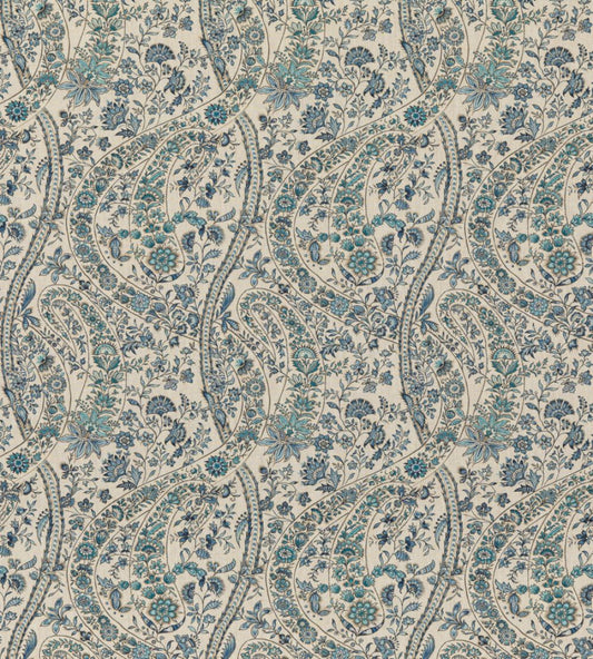 Bukhara Paisley Fabric by GP & J Baker Blue
