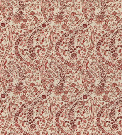 Bukhara Paisley Fabric by GP & J Baker Red